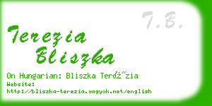 terezia bliszka business card